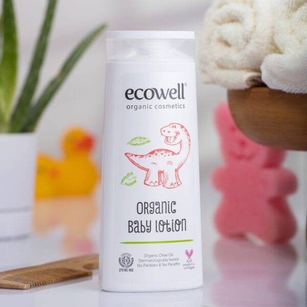 ECOWELL органичен бебешки лосион 300 мл — снимка 3
